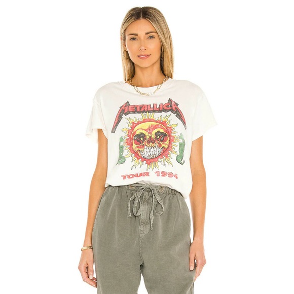 Daydreamer Tops - Daydreamer NWOT Women's Metallica 1994 Reverse Girlfriend Tee Size S